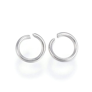 แพ็ค 100 ชิ้น ห่วง Jump Rings สแตนเลส 304 สีสแตนเลส มีขนาด 5x0.7mm, 6x1mm, 8x1mm, 10x1.4mm