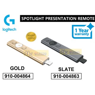 PRESENTER REMOTE (รีโมทควบคุมคำสั่งไร้สาย) LOGITECH SPOTLIGHT WIRELESS CORDLESS DIGITAL (มี2สี) - ประกันศูนย์ 1ปี ของแท้