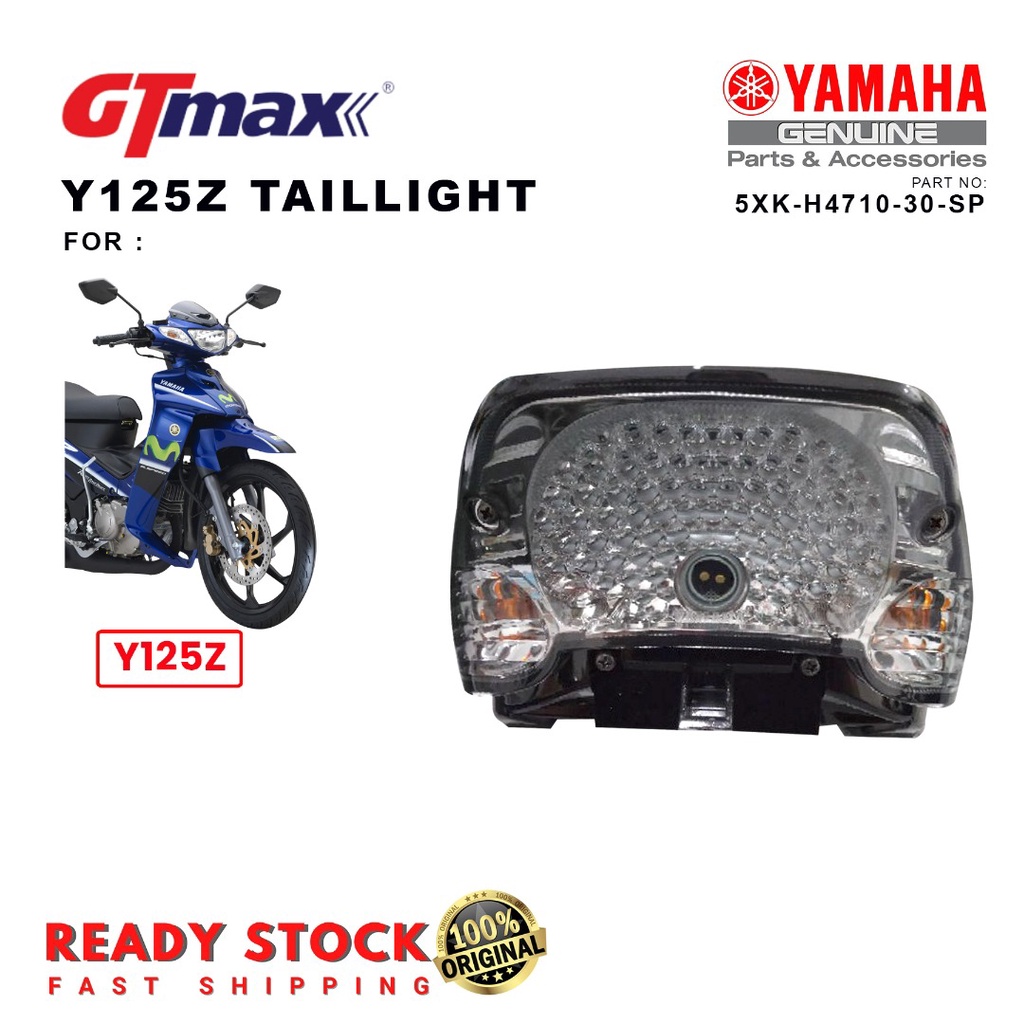 MERAH (GUARANTEEED TO BE!) Yamaha Y125ZR ไฟท้าย Assy โคมไฟหลัง (ไม่มีหลอดไฟสีแดง) 5XK-H4710-30-SP
