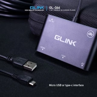 GLINK GL066 3 in 1 Mobile HD Screen Player to HDTV VGA Adapter อุปกรณ์ฉายภาพ ใช้ได้กับมือถือทุกรุ่น