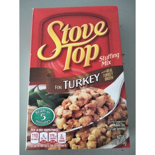 Kraft Stove Top  Stuffing Mix For Turkey สำหรับ ยัดไส้ และแต่งหน้าไก่งวง 170 กรัม