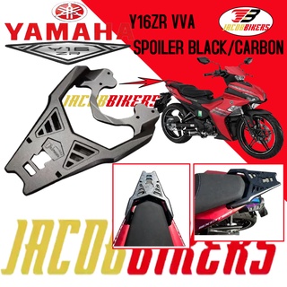 Yamaha Y16ZR VVA EXCITER 155 ฝาครอบสปอยเลอร์ อัลลอย มือจับด้านหลัง คาร์บอน สีดํา 2021