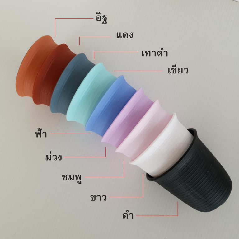 กระถางทรงจีน กระถางพลาสติก,กระถางแคคตัส,เบอร์ 10 สี ขนาดกว้าง 6 cm. สูง 6 cm. พร้อมส่ง