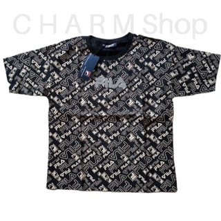 👕เสื้อผ้าเด้ง พิมพ์ลาย 🌐 ฟิลล่า ดำ