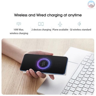 E Xiaomi Power Bank Wpb15zm Mi Wireless Power Bank mah Fast Charger Ultra High Capacity Power Bank With 2 4a Output Usb Type C Portable Charging Treasure 763