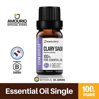 นํ้ามันหอมระเหยเสจ คลารี่ ฝรั่งเศส กลั่นไอน้ำบริสุทธิ์ 100% Pure French Clary Sage Essential Oil Steam-Distilled แคลรี่