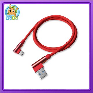 90 องศา USB เคเบิ้ลอย่างรวดเร็วชาร์จไมโครสาย USB สำหรับ R edmi หมายเหตุ 8 Pro Samsung S10 S9 USB-C สาย 2 เมตรชาร์