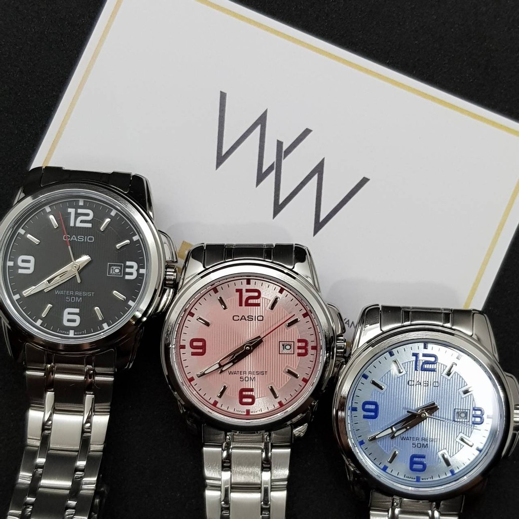 ของแท้ นาฬิกาข้อมือ Casio ผู้หญิง รุ่น LTP-1314 (สายสแตนเลส)