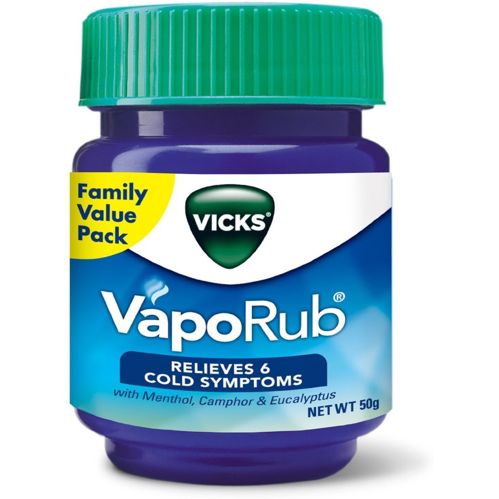 Vicks VapoRubต้นตำรับสูตรอินเดีย 50g.