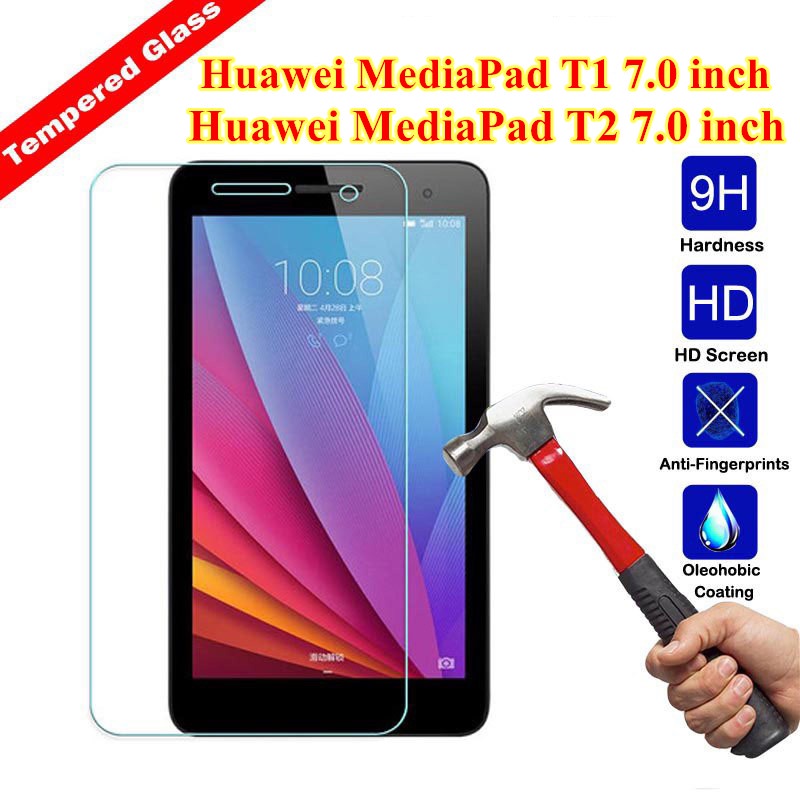 9H กระจกนิรภัยป้องกันหน้าจอสําหรับ Huawei Mediapad T1 7.0 T1-701u กระจกนิรภัยสําหรับ Huawei T2 7.0 7