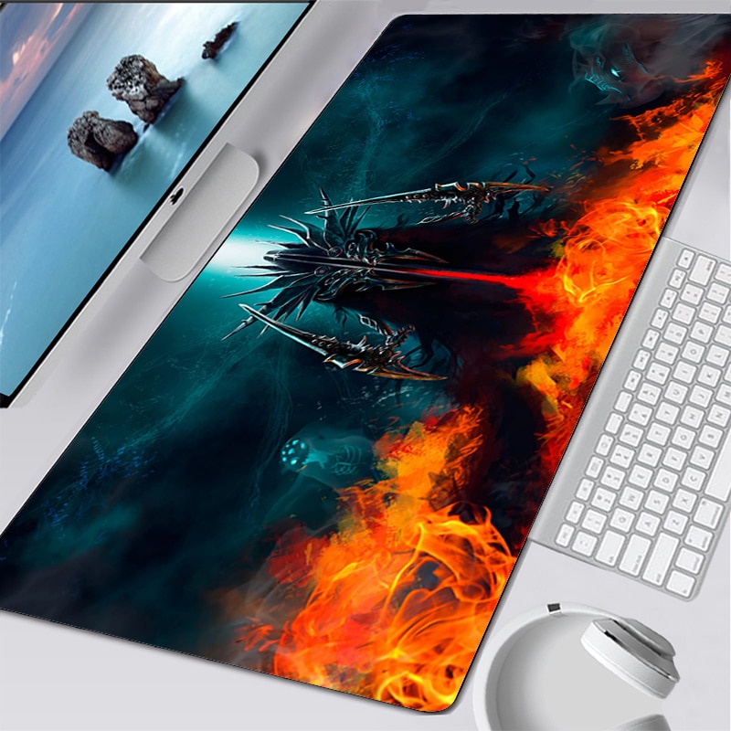 แผ่นรองเมาส์ Gamer อะนิเมะ diablo 3 pc Gamer ตู้ kawaii อุปกรณ์เสริมพรมแผ่นรองเม้าส์สําหรับเล่นเกม mausepad varmilo เมาส์แป้นพิมพ์คอมพิวเตอร์
