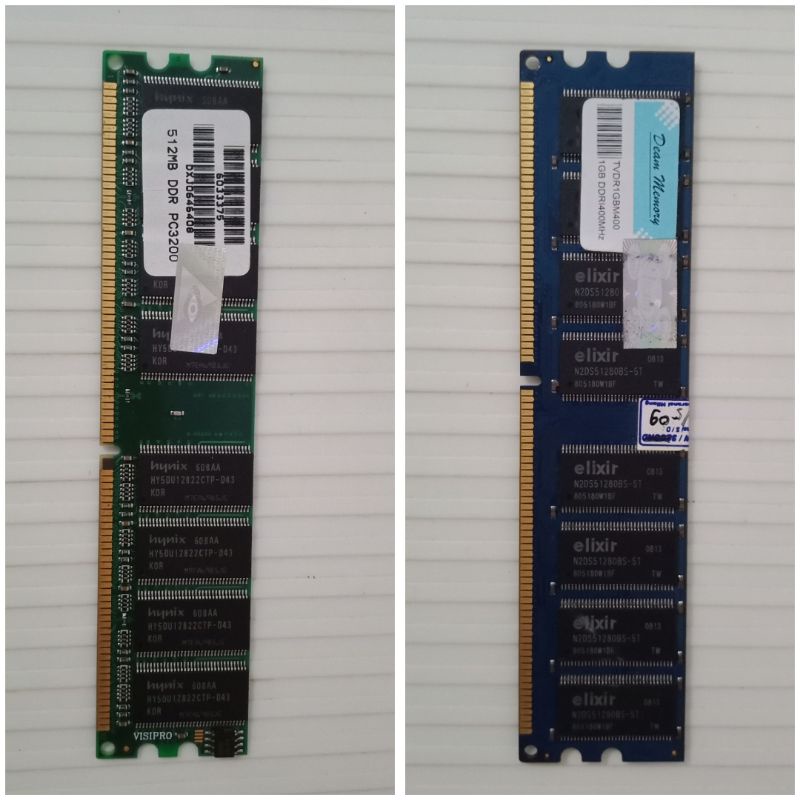 [MANICCA] RAM หน่วยความจําคอมพิวเตอร์พีซี Old School Long Dimmm DDR1 PC 3200 / 400 Mhz
