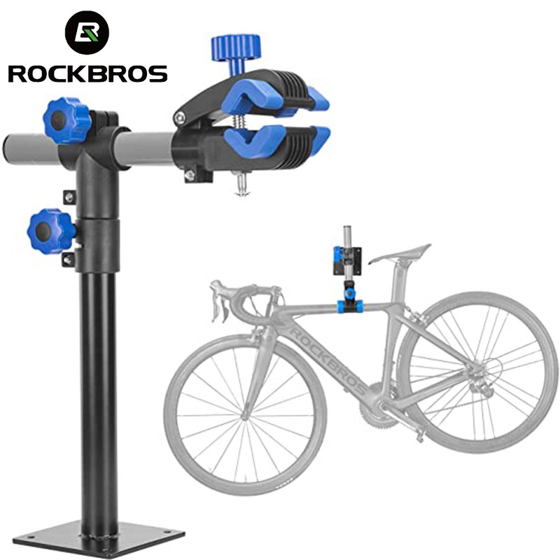 ROCKBROS แคลมป์ขาตั้งจักรยาน แบบติดผนัง ปรับความสูงได้ สําหรับซ่อมจักรยานเสือภูเขา