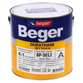 สีงานอุตสาหกรรมดูราเทน PART A BEGER PACIFIC BLUE 1GL ด้วยเทคโนโลยีสีงานอุตสาหกรรมดูราเทนจาก BEGER สีทับหน้าโพลียูรีเทนชน