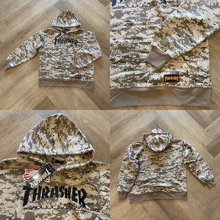 Hoodie 🔥Thrasher x Rothco 🔥 rare item  Camo น้ำตาล