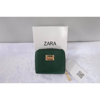 💕 ZARA SMALL WALLET กระเป๋าหนังsaffianoทรงสั้น 💕🍭