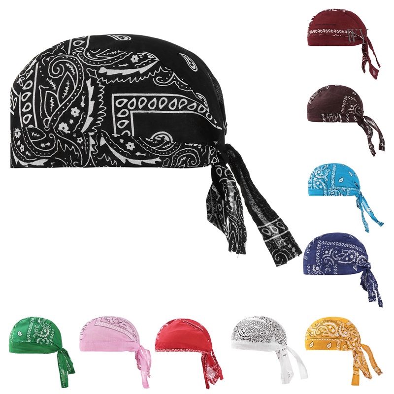 WY Outdoor Sport Cycling Quick Dry Cotton Pirate Hat Bandana Headscarf