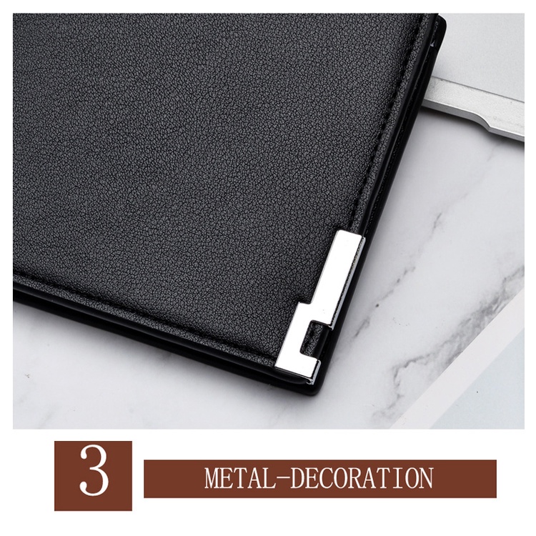 กระเป๋าสตางค์ชายใบสั้น Leather Classic Wellet