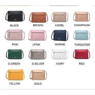 David Jones Paris กระเป๋าสะพายไหล่ หนัง PU สําหรับผู้หญิง