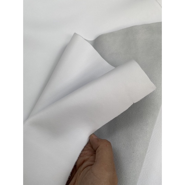 หนังวัว nappa สีขาว*