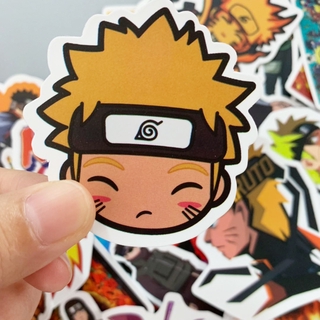 Naruto 50แผ่น sticker กันน้ำ สติ๊กเกอร์ ใช้ซ้ำได้ กระโปรงหลังรถ โทรศัพท์มือถือ นารูโตะ นินจาจอมคาถา นารูโตะนินจาจอมคาถา