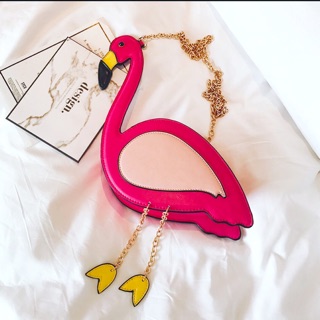 กระเป๋าฟลามิงโก้ฟรุ้งฟริ้ง Flamingo bag [Pre]