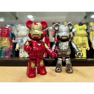 (ของแท้) คู่ Be@rbrick Series 20 SF &amp; Secret SF: IRON MAN 2, Mark VI &amp; War Machine (Bearbrick)