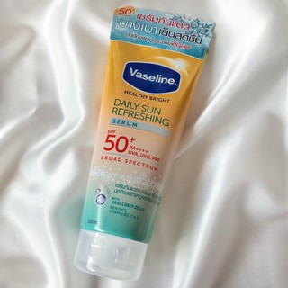 [ขนาด200ml]Vaseline healthy daily sun refreshing วาสลีน เดลี่ซันรีเฟรชชิ่ง SPF50+ครีมกันแดดสูตรเย็น ปริมาณ 200มล.