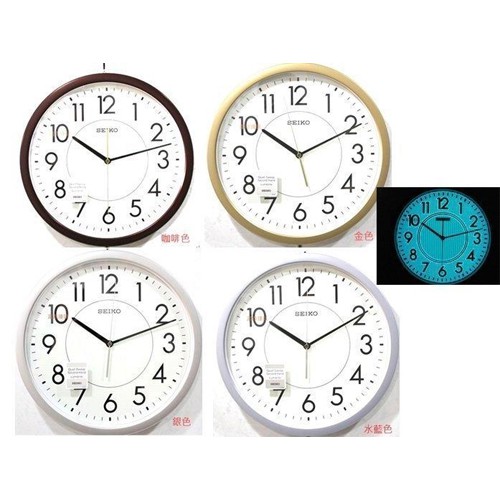 SEIKO นาฬิกาแขวน 14'' นิ้ว หน้าปัดพรายน้ำ รุ่น QXA629S,QXA629L,QXA629B,QXA629G,QXA629