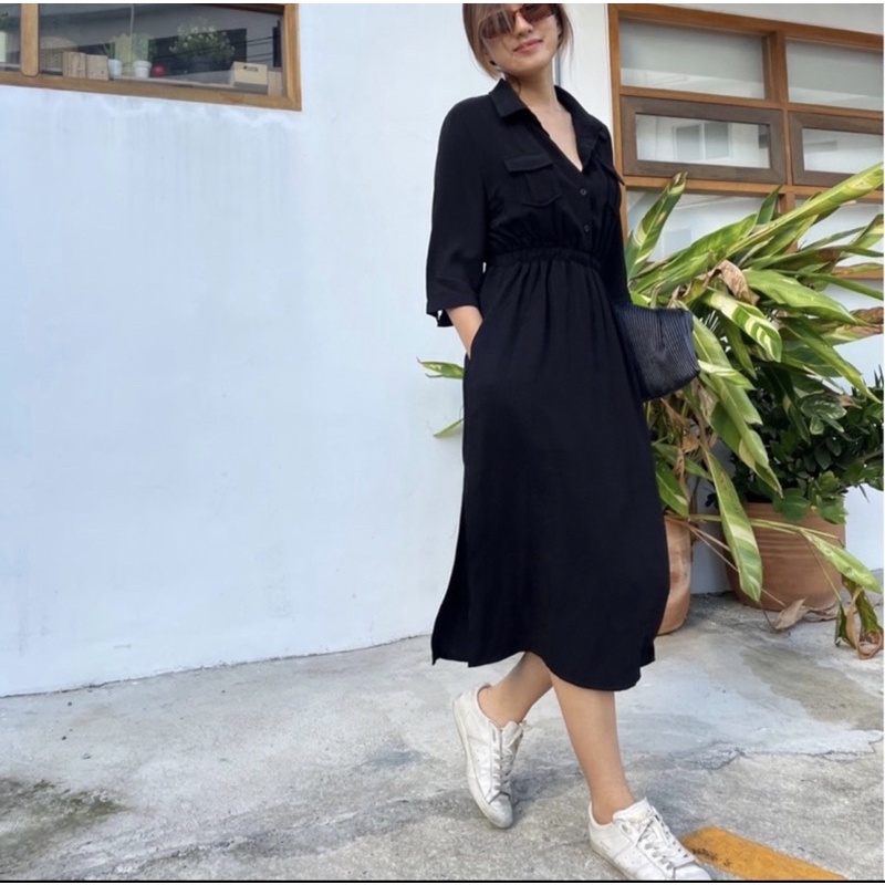 knockknockth mones dress เดรสจั๊มเอว