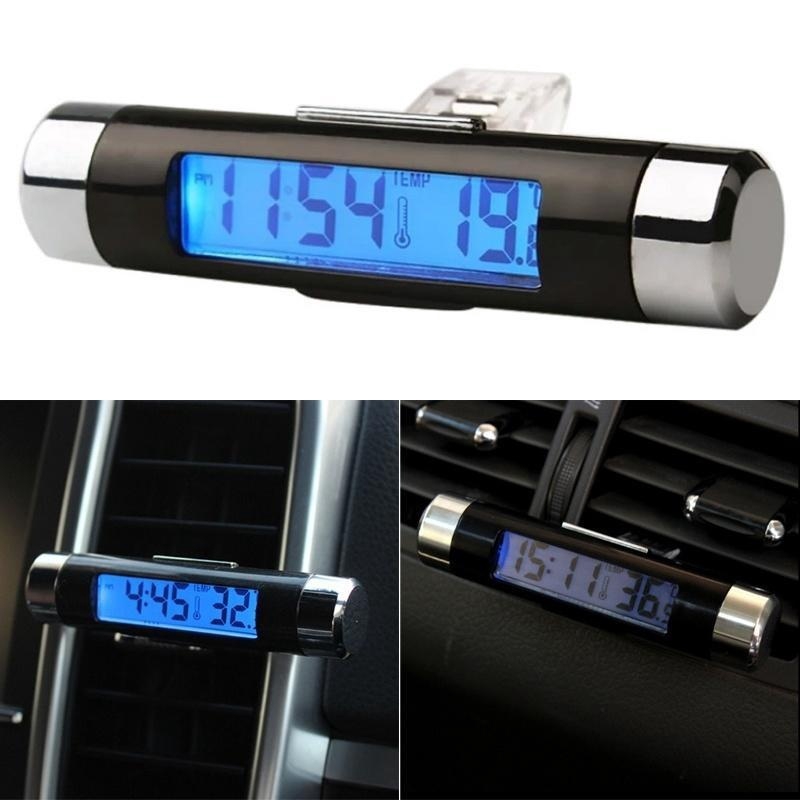 Car Vehicle Air Vent Clipon Multifunctional Digital Led Backlight