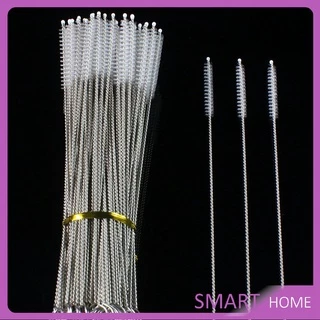 แปรงล้างหลอดดูด จุกนม ขนไนล่อน ไม่ทำให้เป็นรอย Stainless steel soft straw straw brush