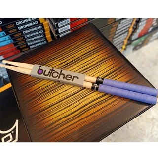 [รุ่นขายดี-📸] ไม้กลอง Butcher ขนาด 5A / 5ABX พร้อมพันด้ามไม้กลอง(คละสี) จับกระชับ ถนัดมือ ไม่ลื่น ทนทาน