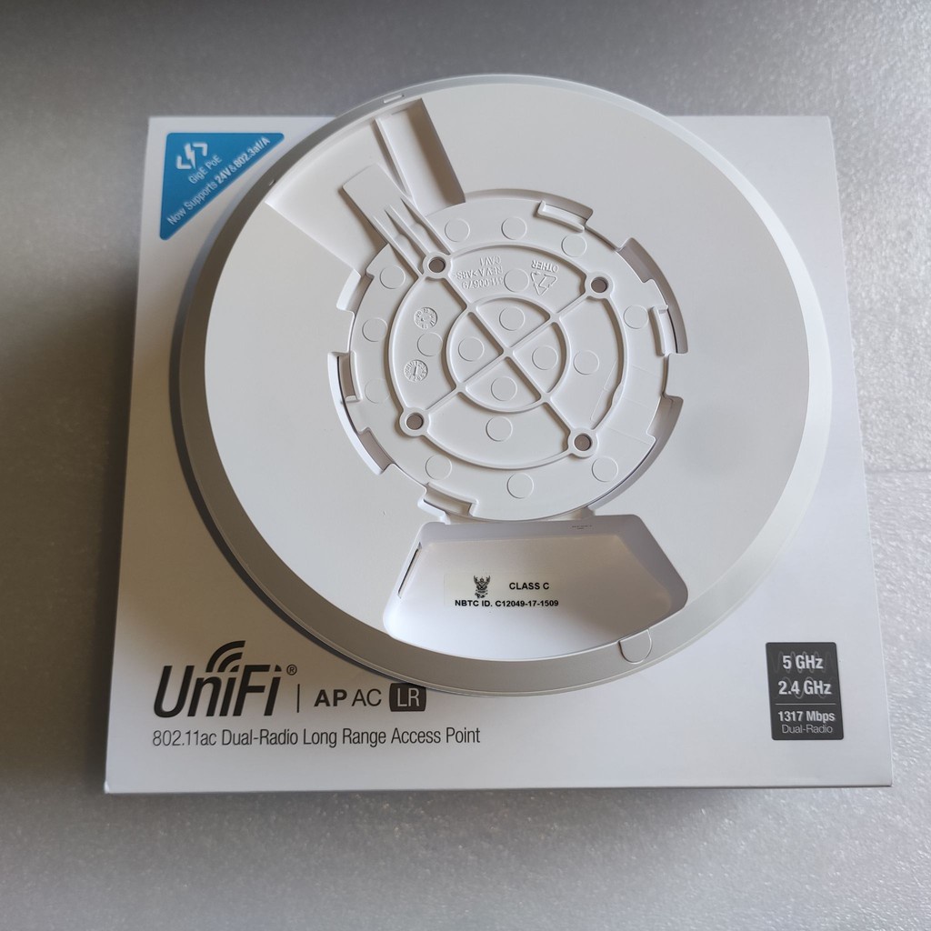 ►UniFi  UAP-AC-LR แท้มี สติกเกอร์ NBTC ตราครุฑ ฟรีสายLAN ประกันศูนย์ไทย 1 ปี เครื่องกระจายสัญาณวายฟา