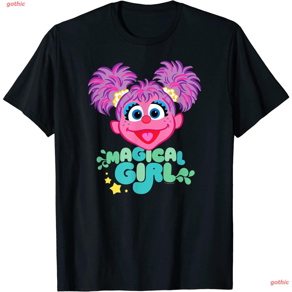 เสื้อยืดลำลอง Sesame Street Abby Cadabby Magical Girl T-Shirt Popular T-shirtsD(c