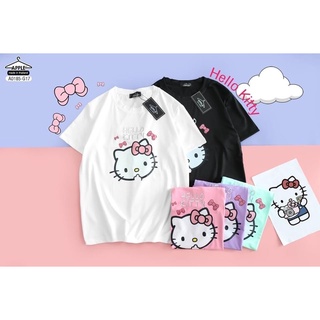 ชุดลำลองเสื้อยืด ลาย เฮลโลคิตตี Hello Kitty โพลีเอสเตอร์ โอเวอร์ไซส์ oversize