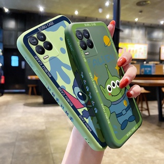 เคสโทรศัพท์ OPPO Realme 8 4G Realme 8 5G Realme 8 Pro Phone Case cartoon cute Stitch Pixar Princess เคส Boys พิมพ์ด้านข้างสแควร์ขอบรูปแบบ Liquid ปลอกซิลิโคนคลุมทั้งหมดกล้องป้องกันการกระแทก