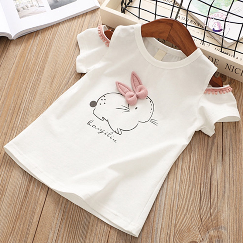 Girls Rabbit Printed Tops Short Sleeves + Tutu Tulle Dress - bonnie1.th ...