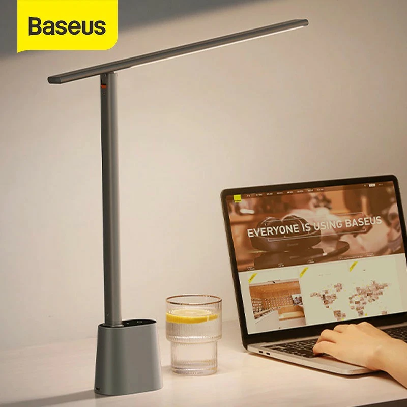 Baseus โคมไฟอ่านหนังสือ Eye Series Desk Lamp โคมไฟตั้งโต๊ะ อ่านหนังสือถนอมสายตา โคมไฟหัวเตียง หัวเตียง