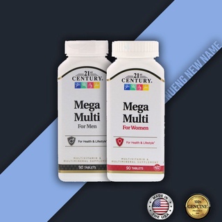 วิตามินรวม Mega Multi 21st Century สำหรับผู้ชาย ผู้หญิง Multivitamin &amp; Multimineral for Men, Women