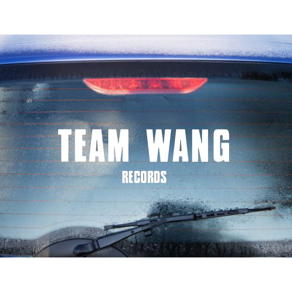 sticker สติ๊กเกอร์ ไดคัท Team Wang  RECORDS  ทีมหวัง สติ๊กเกอร์ติดติดรถ  กันน้ำ  อย่างดี JACKSON WAN