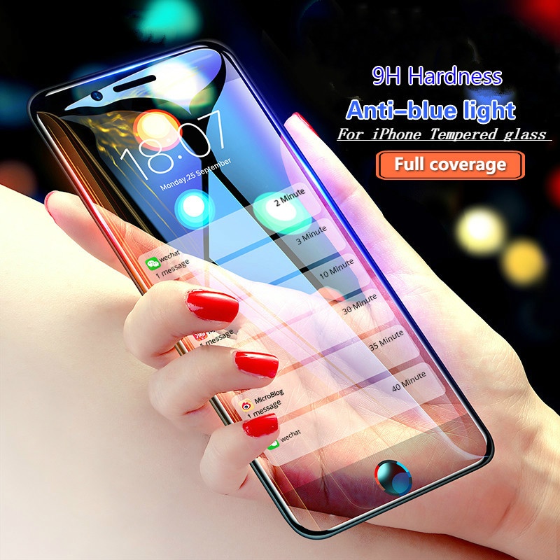 กระจกนิรภัยคลุมทั้งหมดสําหรับ iPhone 16 Pro Max 15 Pro Max 14 13 12 11 Pro Max X XS Max XR 15 14 Plus 13 12 Mini ป้องกันหน้าจอ