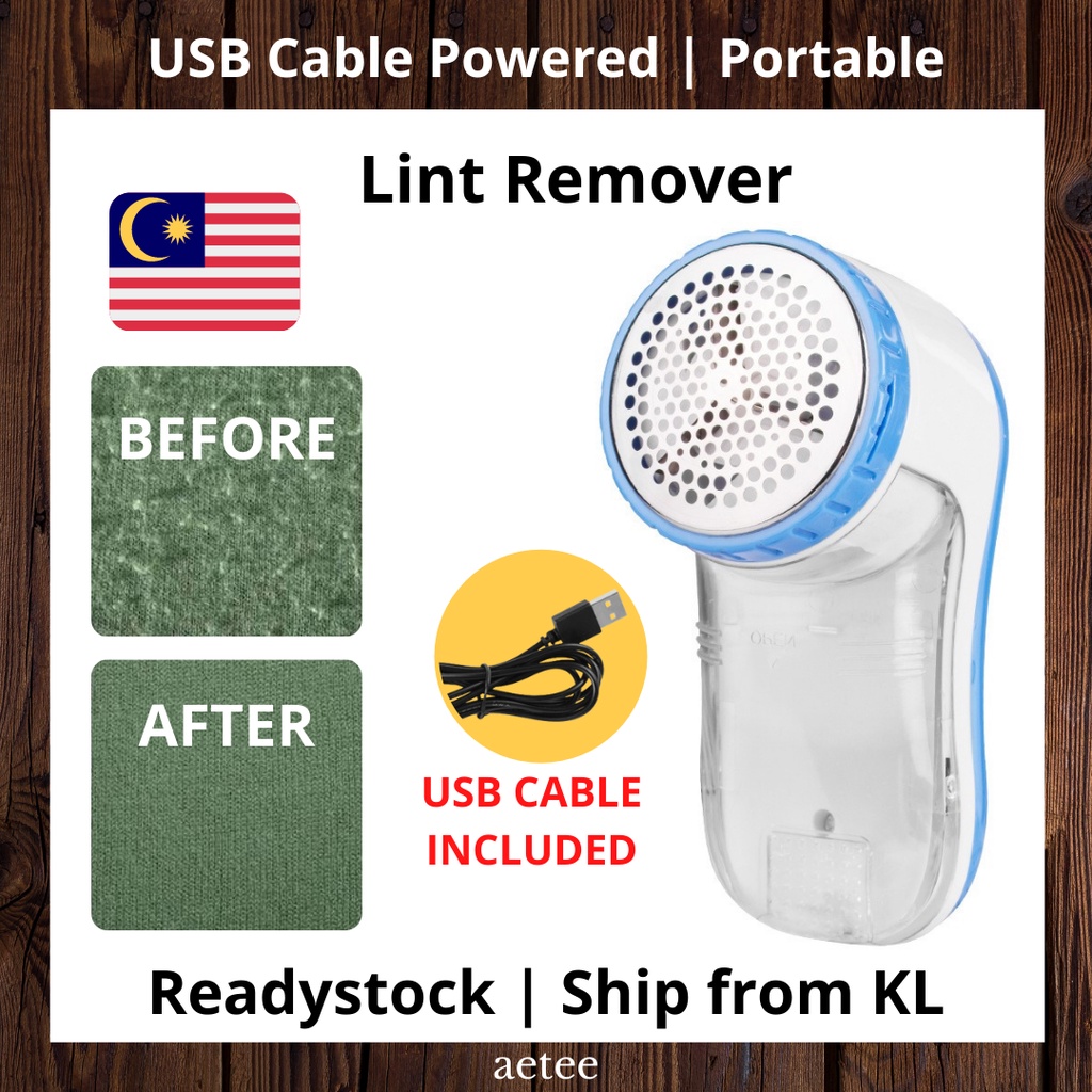 Lint Remover ผ้าปลั๊ก USB ไร้สายไฟฟ้า Lints Balls Remover ฟื้นฟูผ้าที่มีเสถียรภาพ USB power