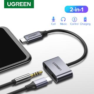 ugreen type - c to jack 3 . 5 type - b อะแดปเตอร์แปลงสายเคเบิ้ลหูฟังสําหรับโทรศัพท์มือถือ