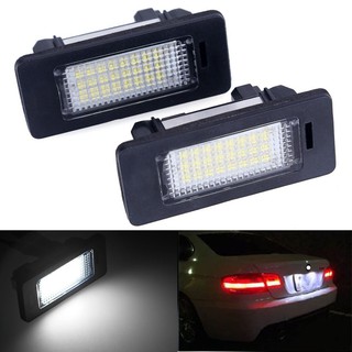 ไฟป้ายทะเบียนรถยนต์ Led 24 ดวง 3W สีขาว แบบเปลี่ยน สําหรับ BMW 1 3 5 X Series X5 X6 M3 E39 E60 E70 E82 E90 E92 2 ชิ้น