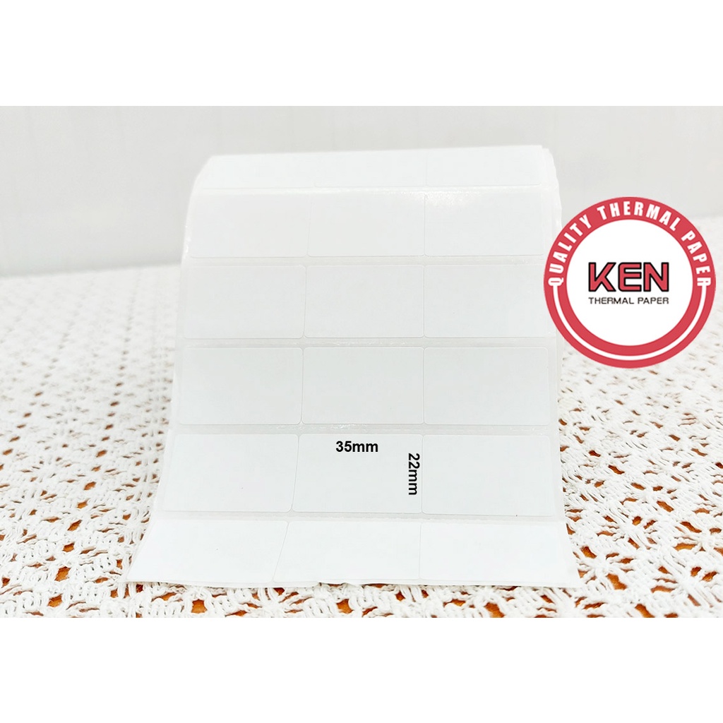 [ ม้วน 50 เมตร ] กระดาษปริ้นบาร์โค้ด 3 แสตมป์ 3522 – ปกติ / เทอร์มอล รูปลอก สําหรับพิมพ์บาร์โค้ด 3 แ