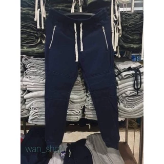 กางเกงขายาวกระเป๋าซิบข้าง (jogger ) ผ้าสำลี ใส่ได้ ชาย& หญิง ทุกโอกาส