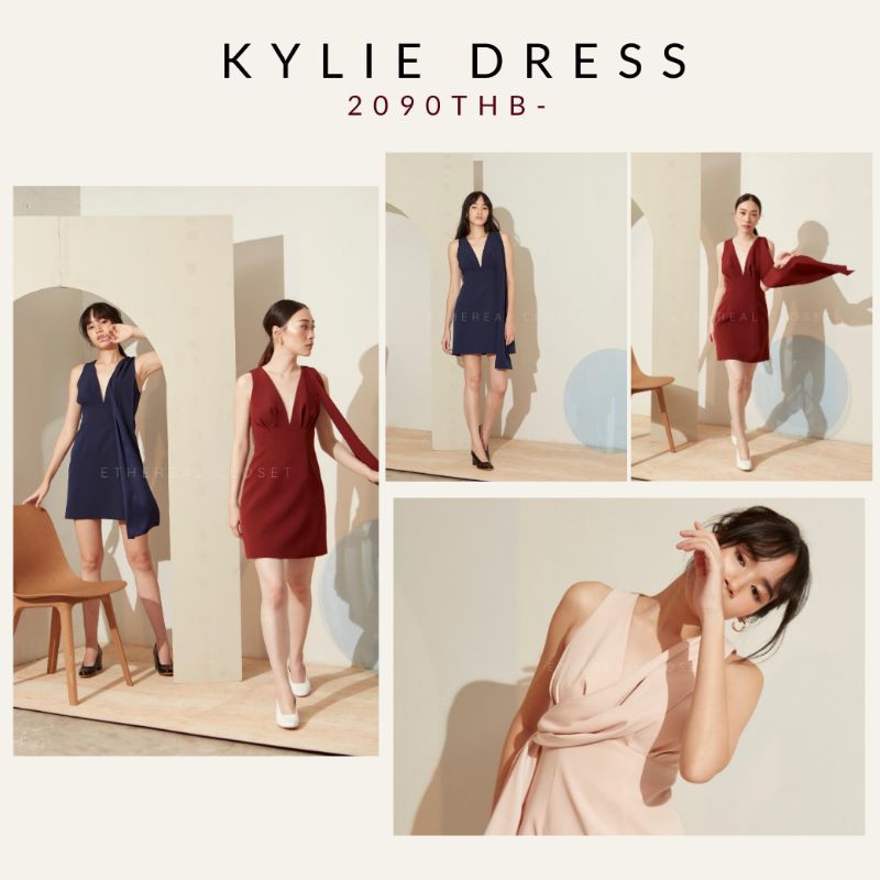 ETHEREAL Kylie dress เดรสสั้นคอวี