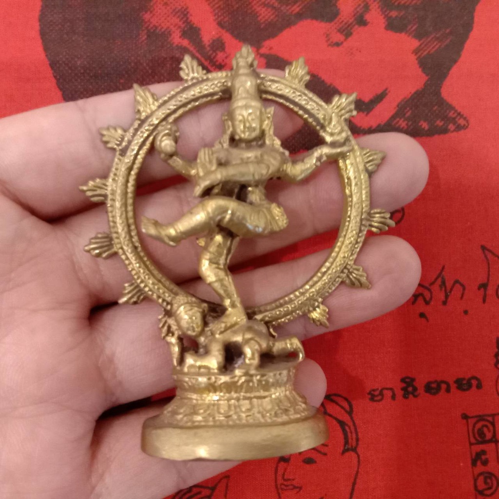 FODE9235 พระศิวะปางนาฏราช พระอิศวร บูชา   Hindu Shiva Statue Figurine Amulet