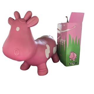 ของเล่น วัวยางเด้งดึ๋งTrumpette ~ Howdy Cow Bouncy Rubber Hopper Ride On Toy